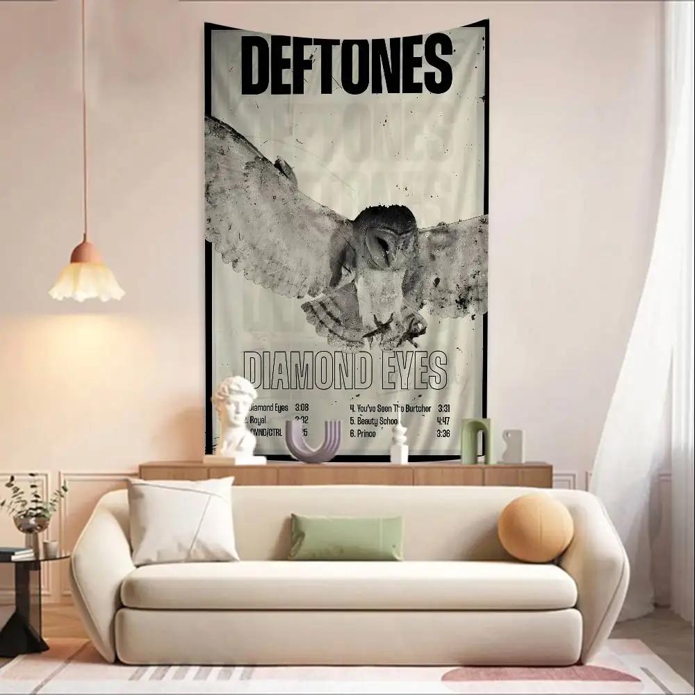 Рок DDeftones Группа Диаграмма Гобелен Богемные Настенные Гобелены Мандала Настенное Искусство Декор