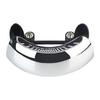 Universal Central Windscreen Mount Rearview Mirror Chromed Motorcycle Rear View Mirror 180 Ultra Wide Angle Holographic