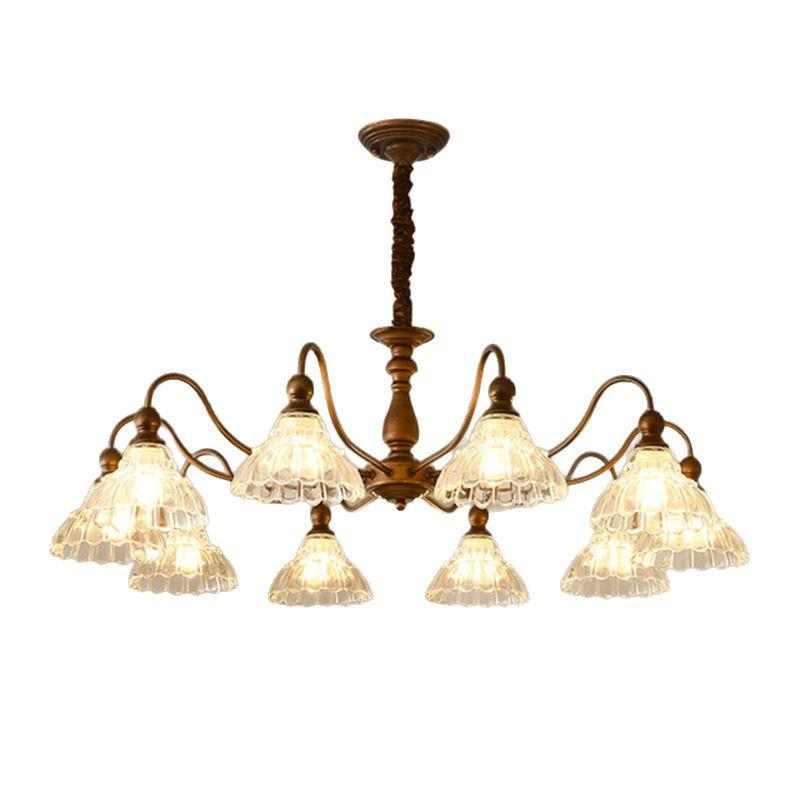 "2025 French Medieval Style Chandelier: Retro Living Room, Bedroom, and Restaurant Lamp."