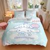 3 шт. Набор постельного белья Sanrio Cinnamoroll 'True Friends' с принтом, ультрамягкий, дышащий и удобный, стильный дизайн для спальни и гостевой комнаты