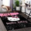 1 шт. Sanrio Hello Kitty Ковер для офиса с принтом русалки Прямоугольный коврик под стол, Идеальный декор для гостиной, спальни, кухни, Нескользящий пол