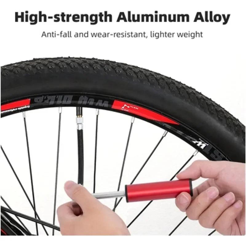 Портативный воздушный насос Мини-насос высокого давления Ручной насос для велосипеда Насос для накачивания шин Клапан для шоссейных велосипедов Горные велосипеды Баскетбол