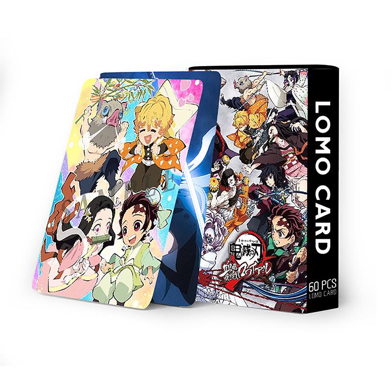30 шт. карточные игры с открытками, сообщением, подарок для фанатов, коллекция игрушек, Demon Slayer, японское аниме, карта Lomo