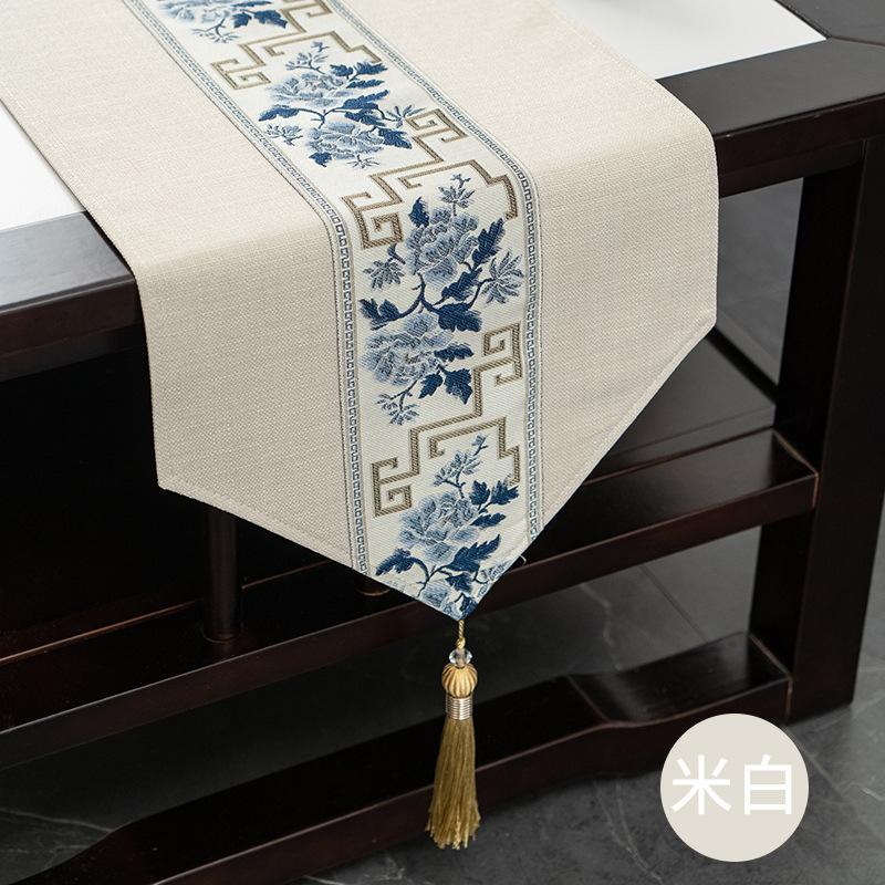 Table Flag Zen Waterproof Tea Party Tea Table Fabric Light Luxury High-End Coffee Table Tablecloth Tea Table Mat