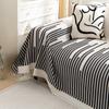 High Sense Sofa Slipcover Full Cover Cloth Nordic Stripes Sofa Towel Sofa Cover Non-Slip Dustproof Cloth