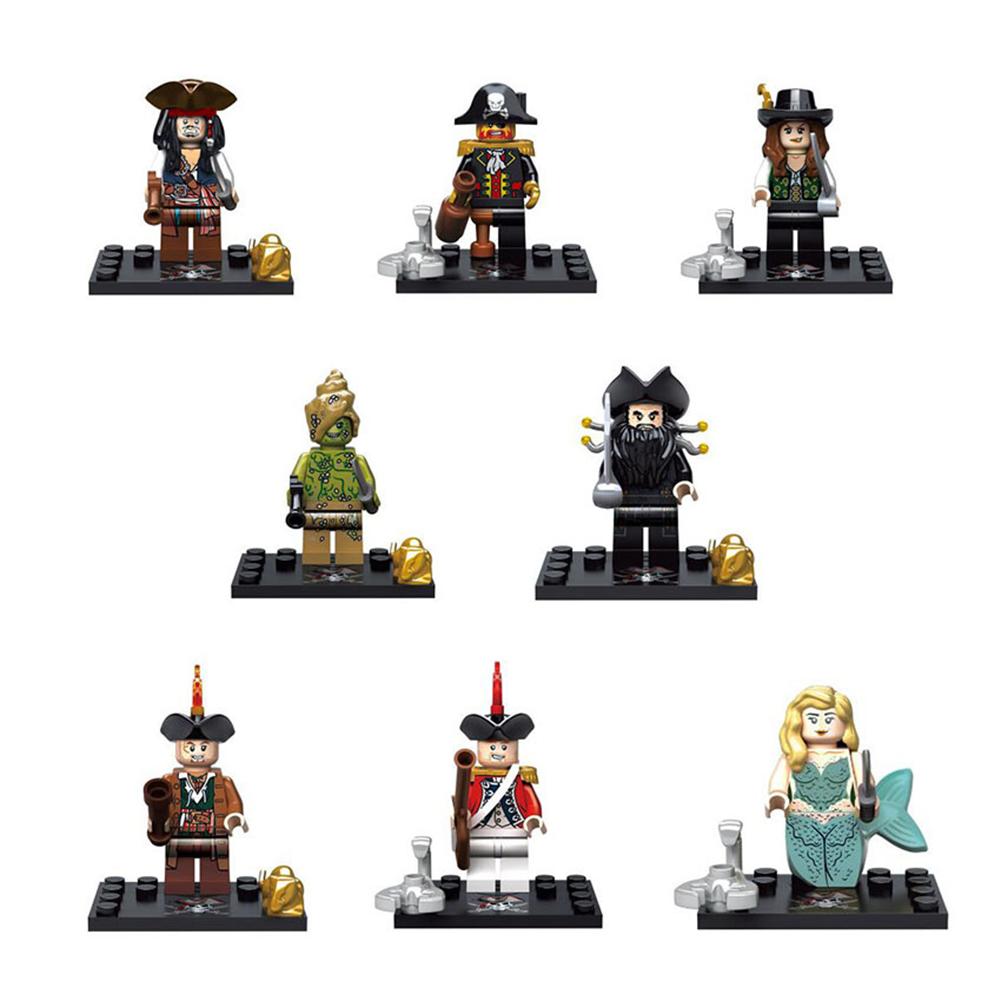 Пираты Карибского моря Минифигурки Строительные блоки Игрушки Детские головоломки Строительные блоки Игрушки