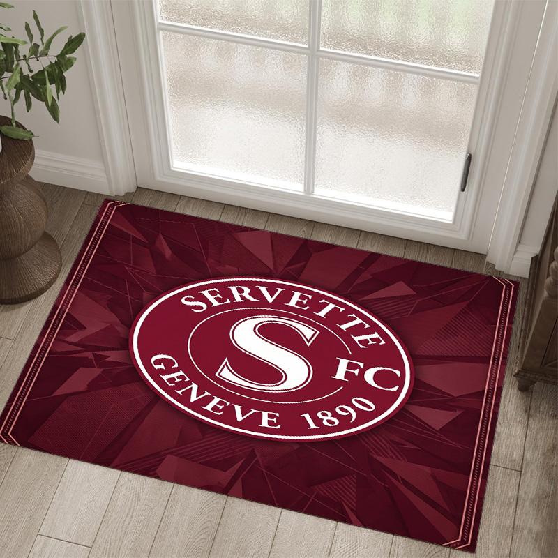Servette FC Design Crystal Velvet Carpet Cozy Non?Slip Printed Rug For Bedroom Living Room Entrance