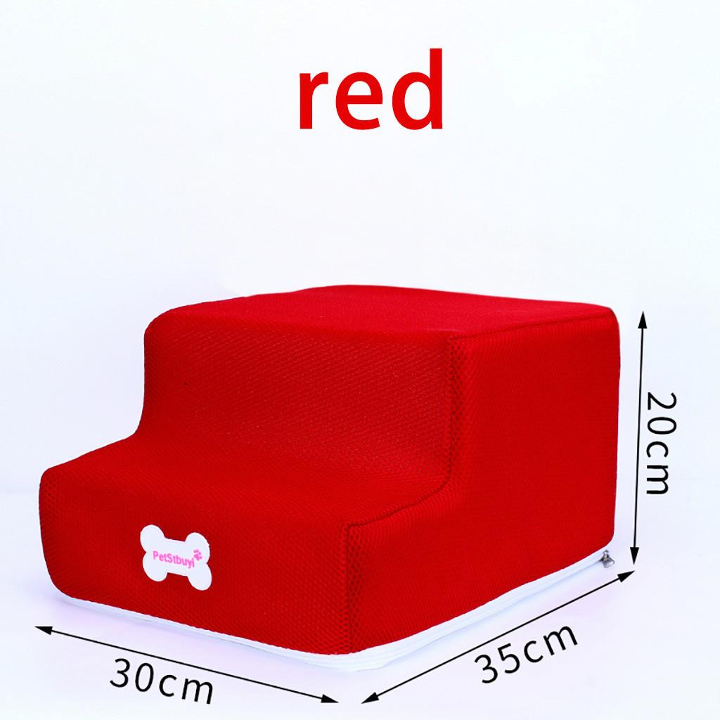 Новая дышащая сетка, складная лестница для домашних животных, съемная кровать для домашних животных, пандус для кошек и собак, 2 ступени