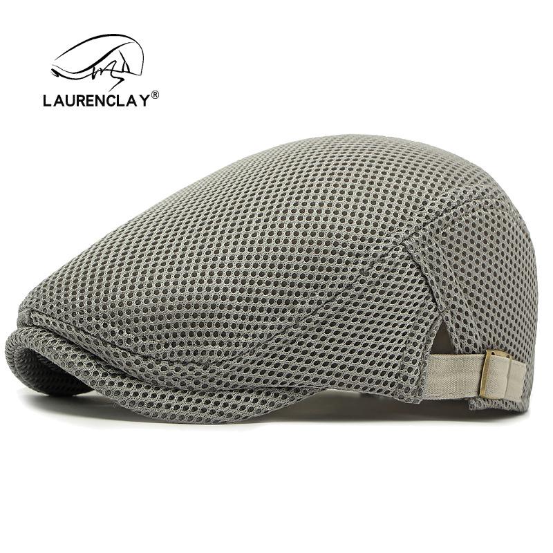 Летний тонкий сетчатый берет: Дышащая кепка-утка для мужчин и женщин - Ретро корейский стиль, кепка газетчика от солнца