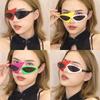 Fashion Christmas Triangle Oval Green Rose Contrast Color Roy Purdy Sunglasses Stage Hip Hop Party Glasses UV400 Party Supplies