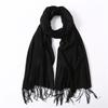 Fashion Spring Winter Scarves Women Wraps Solid Color Thin Shawl Lady Faux Cashmere Warm Headscarf