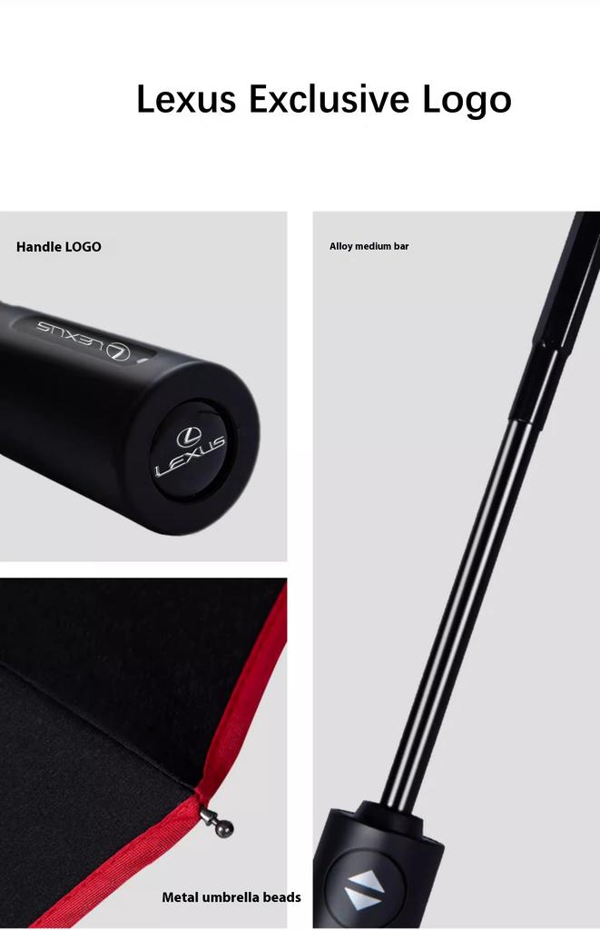 Car Automatic Folding Windproof Sunshade Umbrella Lexus F Sport ES200 ES300 RX300 GS250 GS300 IS300 CT200h LX570 LS500h NX GX UX