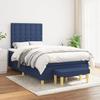 3137467 vidaXL Divan Bed with Mattress Blue 120x200 Cm Fabric