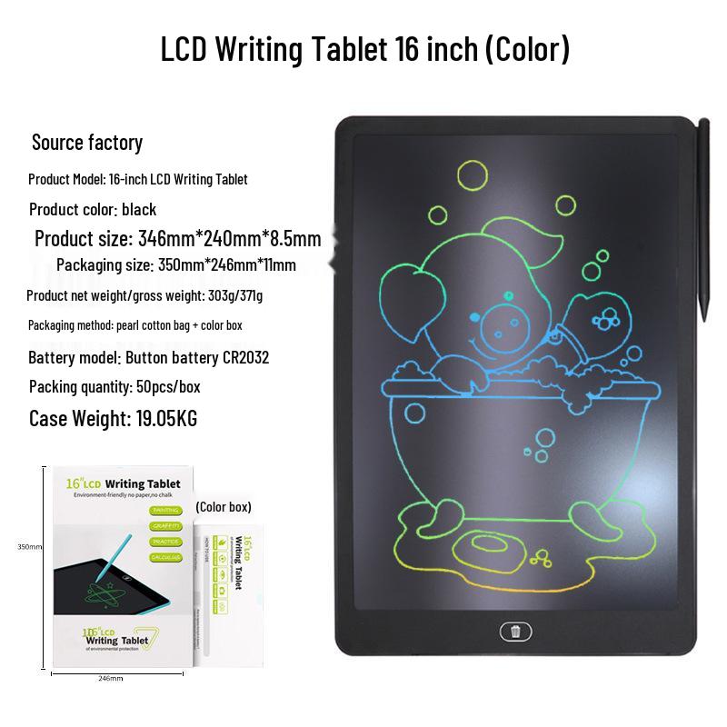 ЖК-планшет для письма - 12"/10"/8,5"/4,4" Доска для письма и рисования для детей