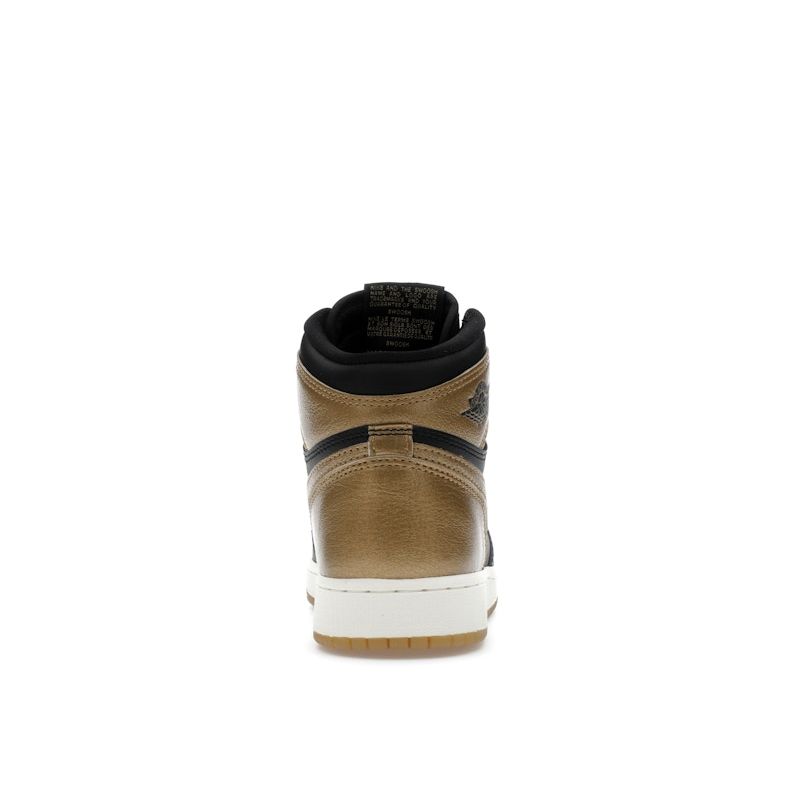 Air Jordan 1 Retro High OG GS Черный Металлик Золотой Парус FD1437-071