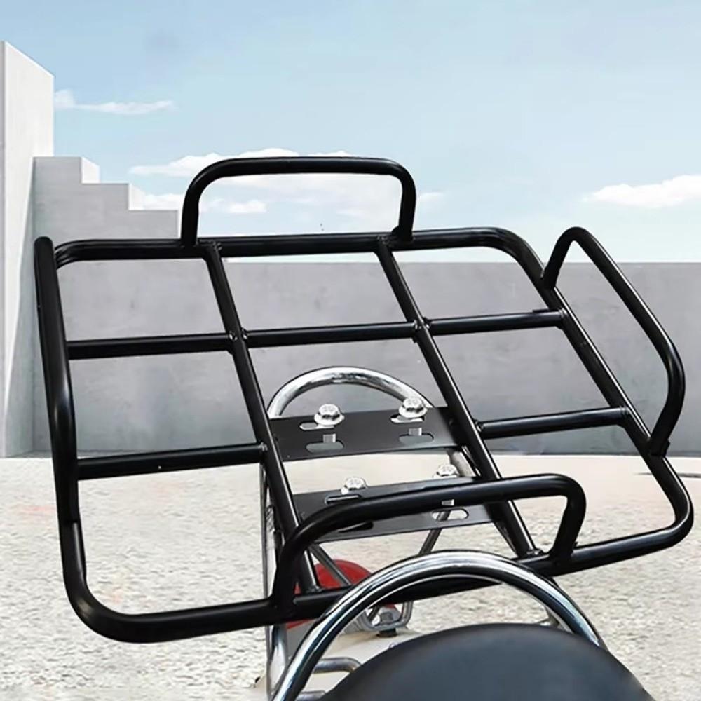 Rear Grille Loading Food Delivery Box Rack Black Freight Rack  For Motorcycle Electric Bicycle