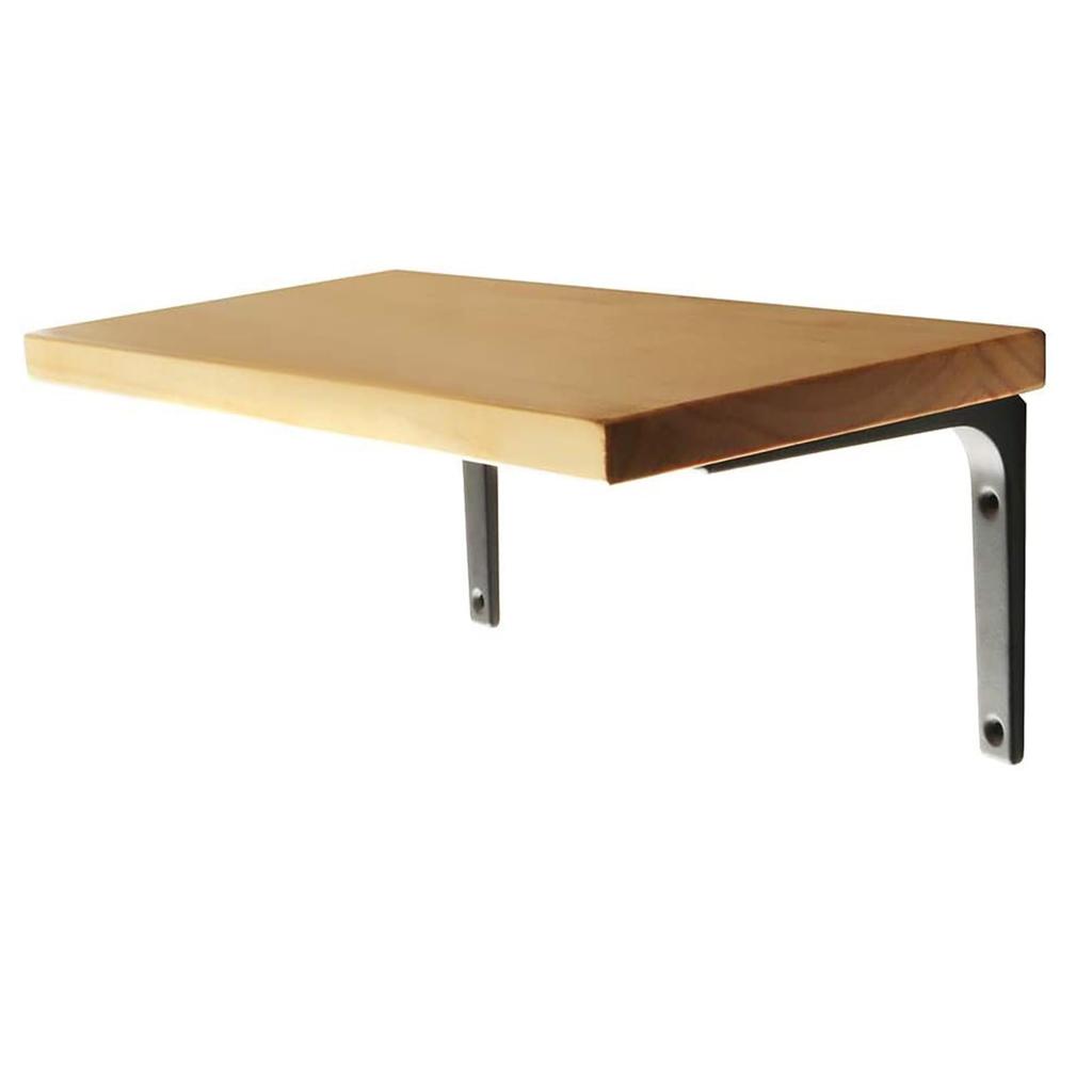 OEEKOI Кронштейн для полок L-образный, набор из 6 настенных кронштейнов для полок Угловой кронштейн L-образный кронштейн для полок 300 мм*250 мм (упаковка из 6 штук, матово-черный)