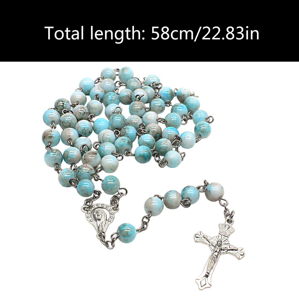 Католические маркировки бусины четки ожерелье кресты религиозная цепь церковные молитвы подвески ювелирные изделия для женщин крещение подарок