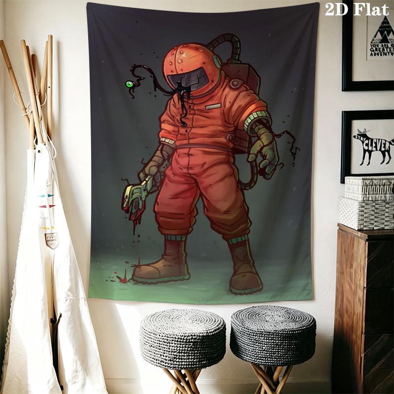Lethal Company Wall Tapestry Aesthetic Wall Hanging Printed Fabric Blanket Decorative Tapestries for Bedroom Living Room Home Decor