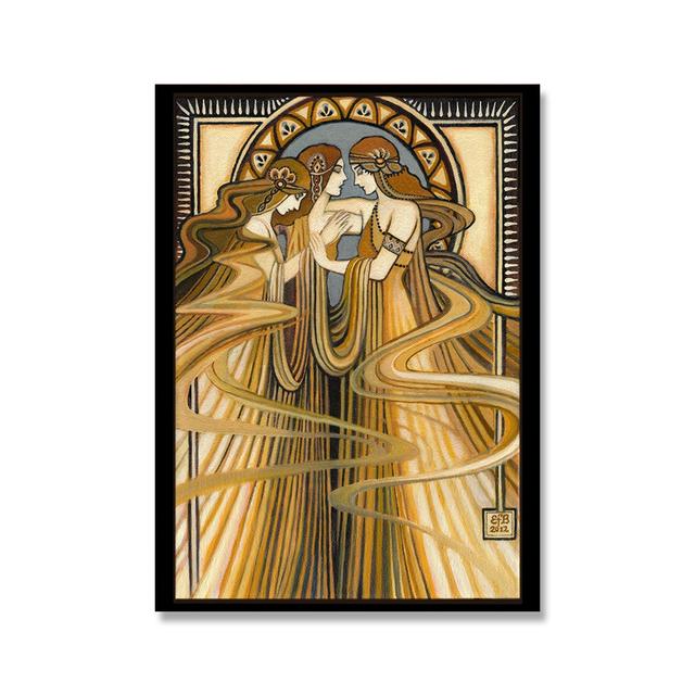 Греческий миф, богиня, ведьма, языческий настенный художественный постер, психоделический богемный цыганский холст, картина с принтом, домашний декор для спальни