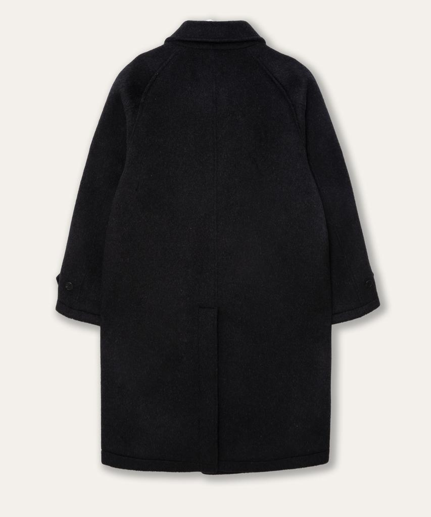Viiverde Raglan Balmacaan Coat Black