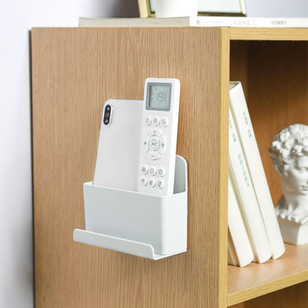 Органайзер для пульта дистанционного управления для гостиной, ванной комнаты, кухни, настенное крепление, держатель для пульта управления с отверстием для зарядки, для отеля