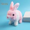 Электрическая игрушка кролик интерактивная мягкая игрушка прыгающие уши дергающийся трясущийся кролик игрушка для малышей игрушка для ползания на животе пасхальные подарки