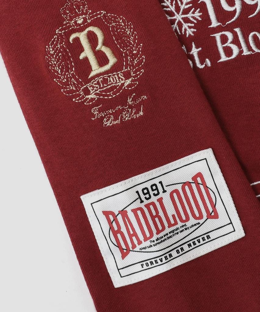 BADBLOOD Saint Blood Регбийная футболка Облегающего кроя - Красная