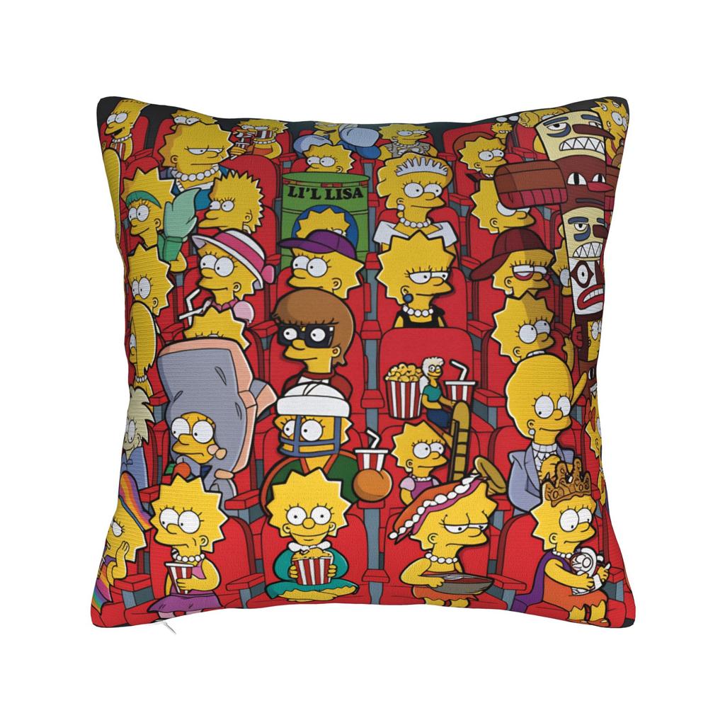Marge SSimpsons Head Repeat Pattern Pillow Cover Funny Pillow Case For Sofa Home Decor Soft Pillowcases Gift Idea