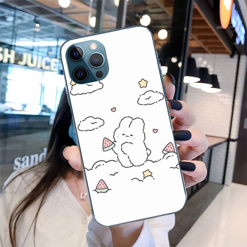 Милый чехол с изображением маленьких животных для iPhone 11 12 13 Pro Max 5s 6s 7 8 Plus X Xr Xs Max SE 2020 13 Mini Case Cover