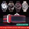 Для Omega Seamaster 300 Observatory Ocean Universe 600 Quarter Orange 20мм 21мм 22мм Нейлоновый Силиконовый Резиновый Браслет Ремешок для Часов