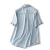 Summer Denim Shirt Short Sleeved Loose Top Tencel Shirt Blouses & Shirts