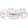 Outdoor Sofa Set with Cushions 6 pcs Natural and Beige