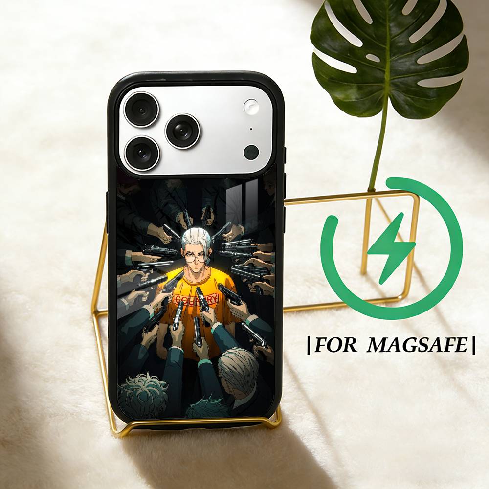 Чехол для телефона Anime S-Sakamoto D-Days Для iPhone 17,16,15,14,13,12,Plus,Pro,Max для Magsafe Магнитная Беспроводная Зарядка