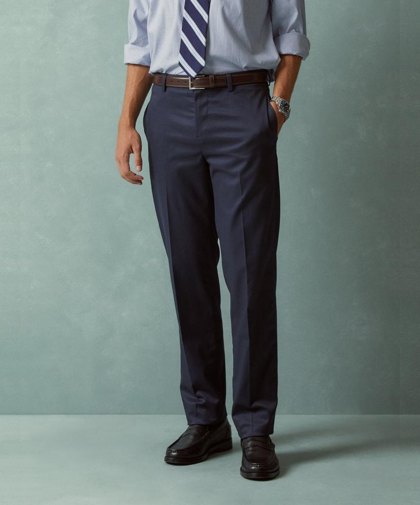 BROOKS BROTHERS Обычный крой Легкие Хлопковые Брюки Advantage (военно-морской флот) (Bbpcmmz502)