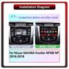 2DIN Android Автомобильная магнитола Car-Play, для Nissan NAVARA NP300 2016-2018, Мультимедийный плеер, Головное устройство, Стерео, GPS-навигация, Bluetooth, Wi-Fi, 1+16 ГБ