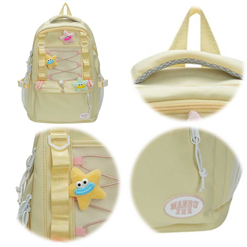 Рюкзак для женщин с несколькими карманами, нейлоновый рюкзак на молнии, большая вместимость, рюкзак для путешествий, поездок на работу и отдыха