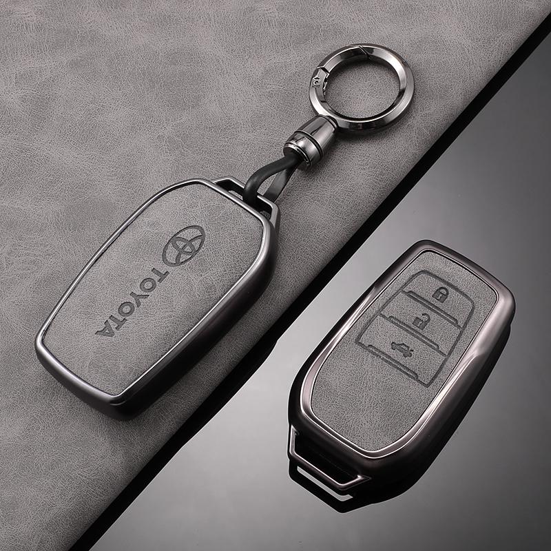 Кожаный чехол-брелок для автомобильного ключа для Toyota RAV4 Crown Hilux Fortuner Yaris Prius Corolla Camry Land Cruiser Avensis Verso Prado C