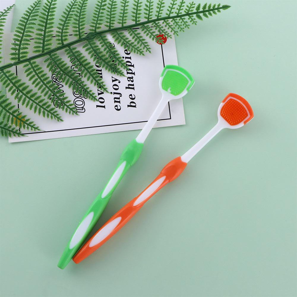 Oral Hygiene Tool Silicone Oral Care Tongue Brush Tongue Scraper Cleaner Tongue Scraper Mouth Brush