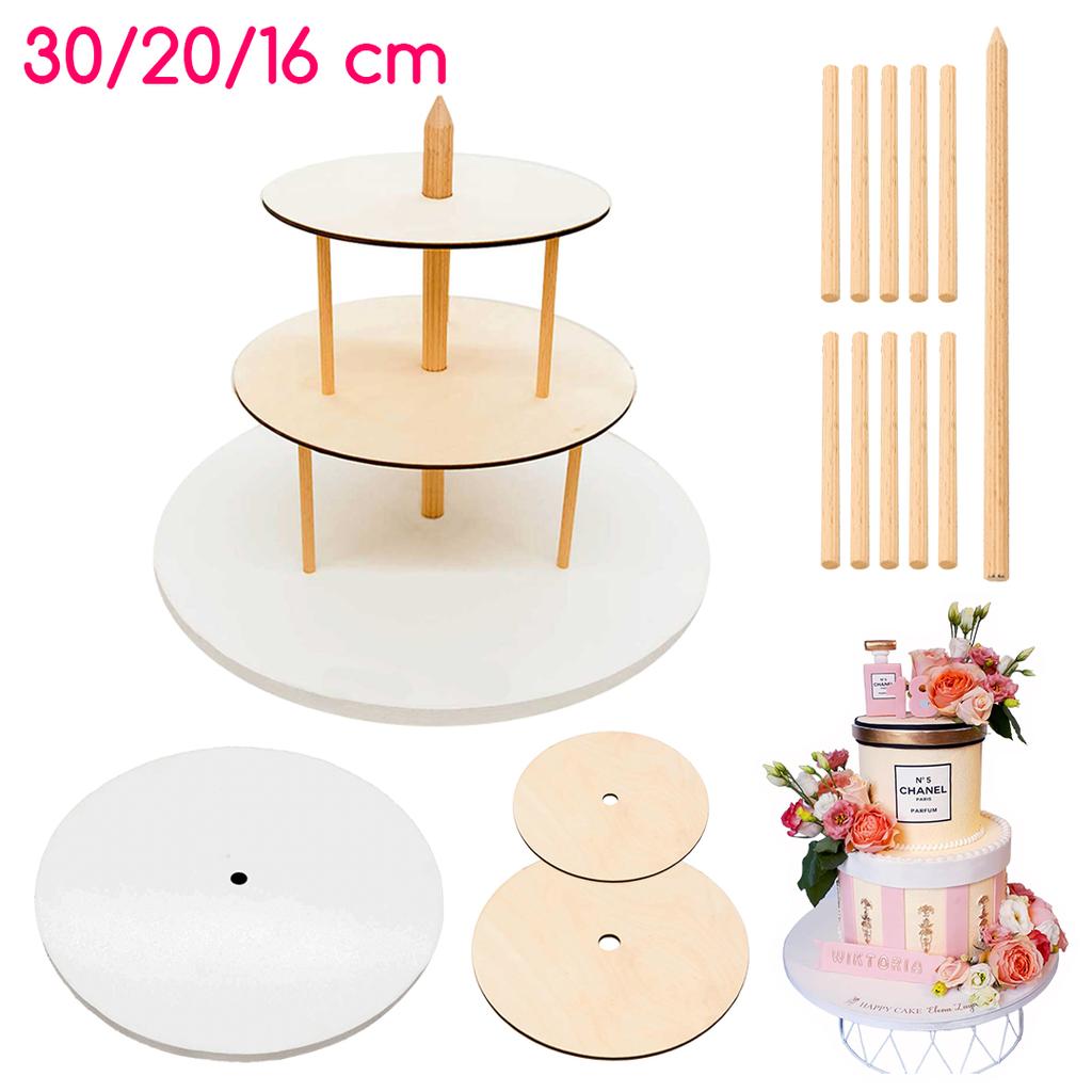 3-tiered cake stand 30/20/16 cm brand4cake