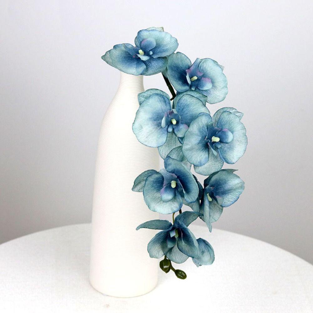 Одиночный букет из искусственных цветов орхидеи фаленопсис с 8 головками Свадебное украшение