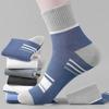 5pairs  Pairs Men's Mid-calf Sports Socks Striped Breathable Cotton Socks Casual Socks Lot