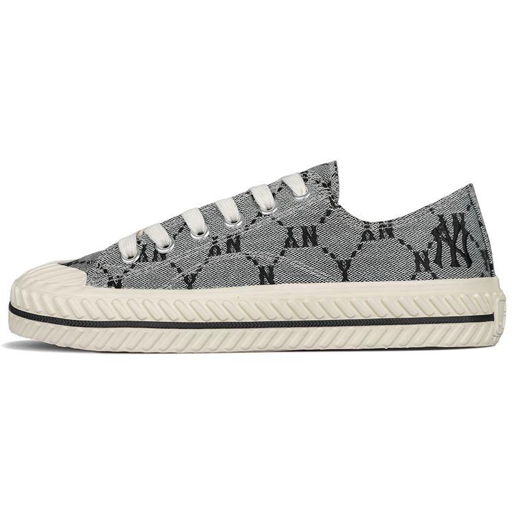MLB Playball Vintage Floral Sports Casual Non-Slip Low-Top Canvas Shoes Unisex sneaker Gray 3ACVVC11N-50GRS