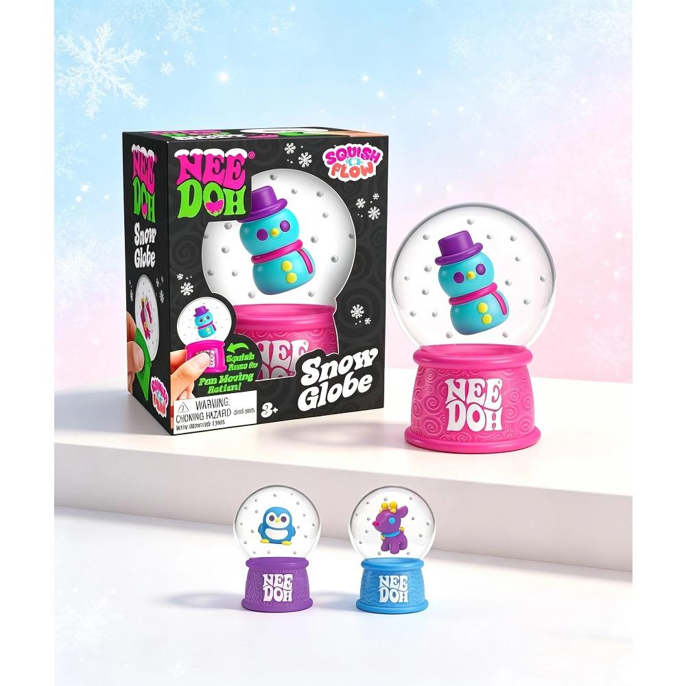 Новый продукт NeeDoh Squish Flow Снежный шар Хруст Хруст Игрушка для снятия стресса Сжимаемая игрушка Красивый куб Сенсорная игрушка для взрослых Подарки