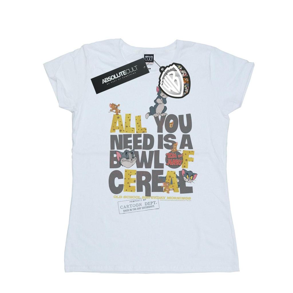 Tom And Jerry Womens/Ladies All You Need Is Cotton T-Shirt