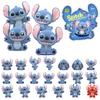 TOP TOY Disney Fluffy Series Blind Box Soft Vinyl Figure Gachapon Toy Gift Birthday Present Stitch Christmas Gift "Mini Stitch" [3-Piece]
