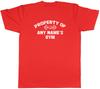Personalised Property of Any Names Gym Muscle Unisexs TShirt Tee Gift Top