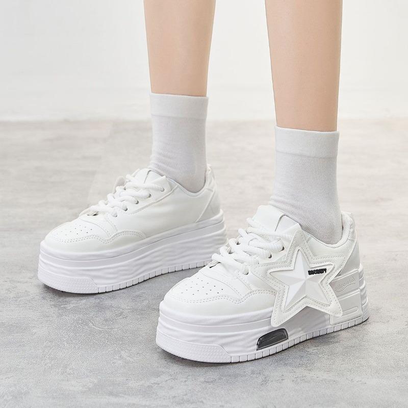 Кожаные Розовые Массивные Кроссовки На Платформе На Шнуровке Толстая Подошва Повседневная Обувь Женская Слипоны Модные Для Улицы Обувь Для Ходьбы