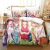 The Quintessential Quintuplets Bedding Collection Single Twin Full Queen King Size Bed Collection Aldult Kid Bedroom Duvetcover Collections 3D Anime