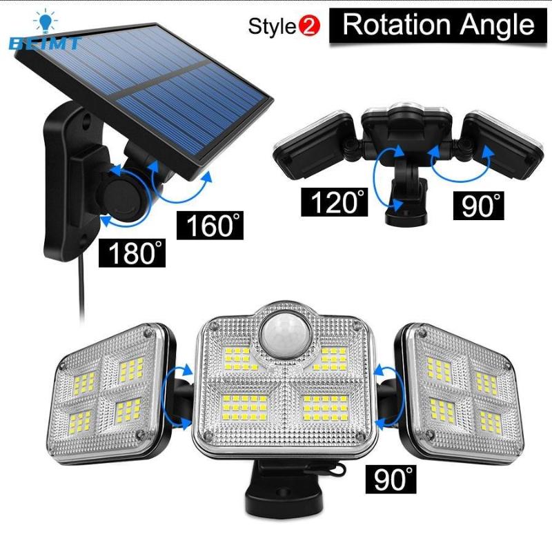 10000LM Solar Wall Lamp 122/333LED IP65 Solar Lamp Above 3000K, Indoor and Outdoor Waterproof Solar Lamp, Adjustable Lamp Holder Lighting Angle